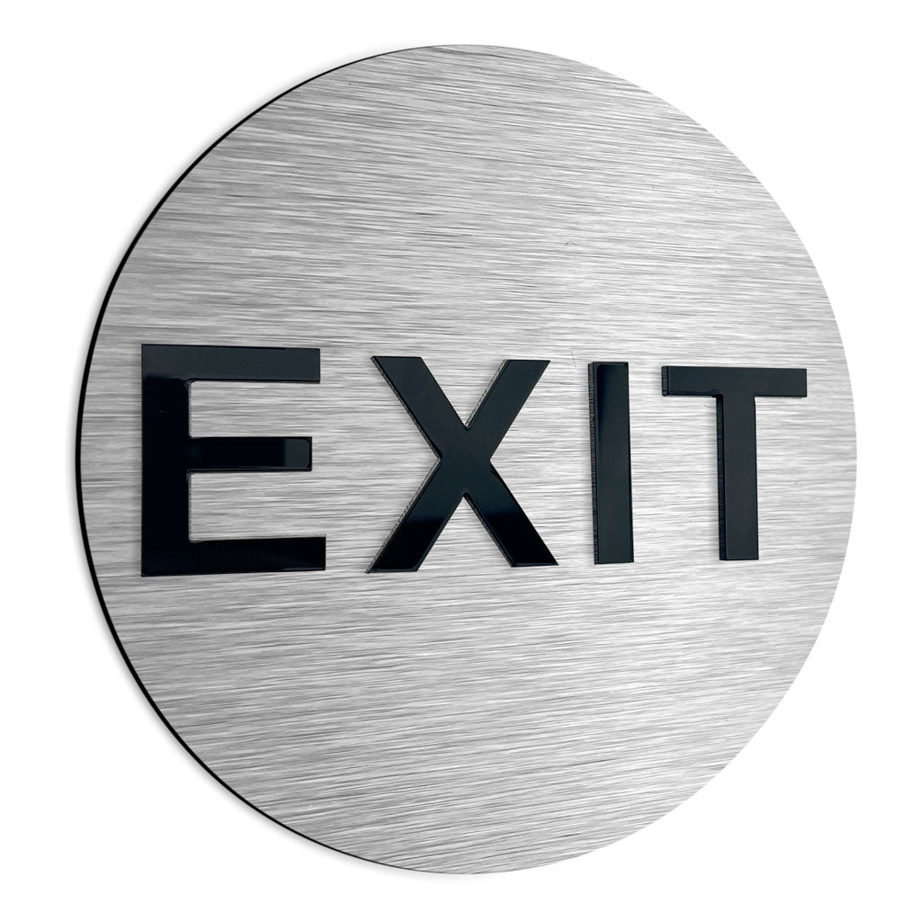 RESTAURANT EXIT SIGN - ALUMADESIGNCO Door Signs - Custom Door Signs For Business & Office
