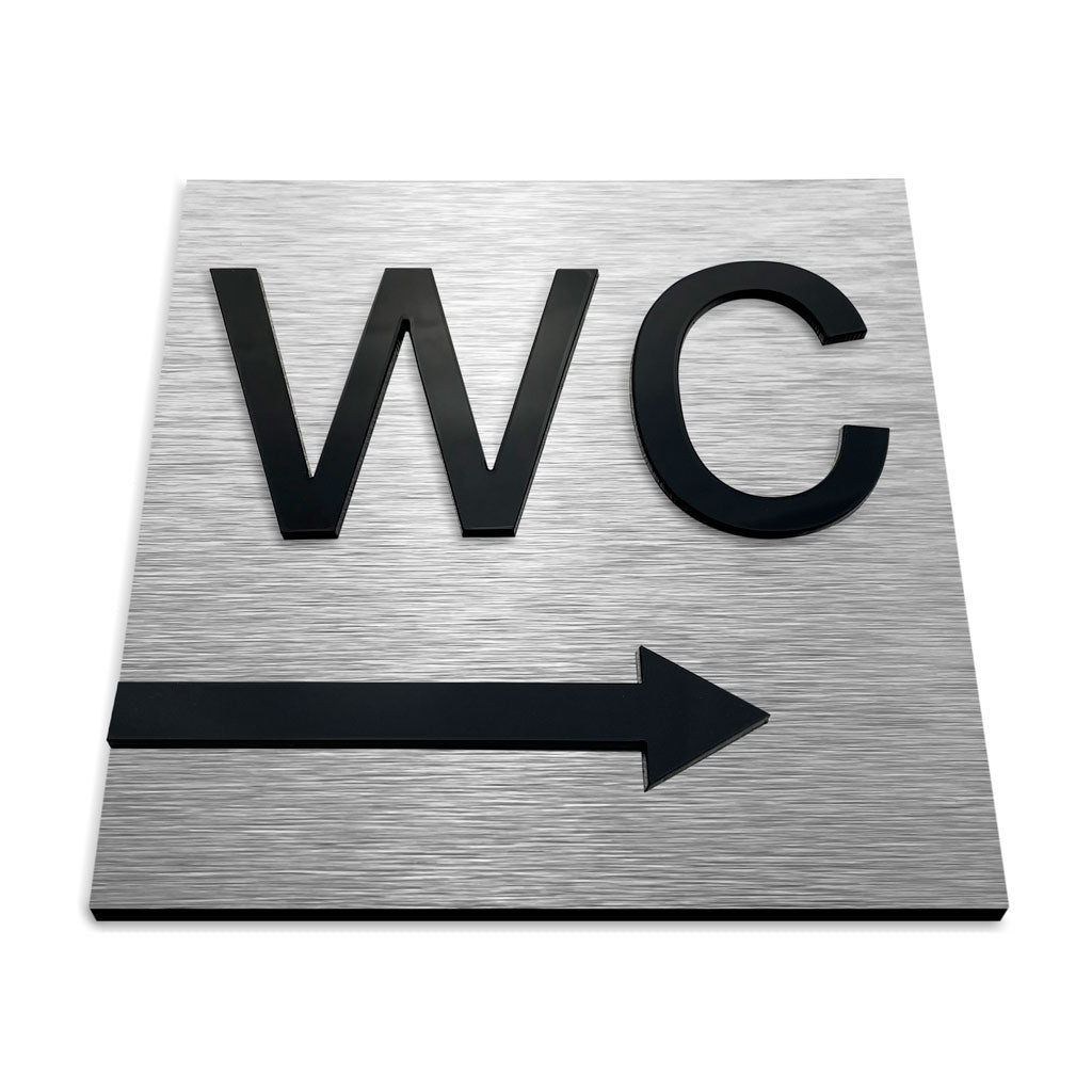 WC RIGHT SIGN - ALUMADESIGNCO Door Signs - Custom Door Signs For Business & Office