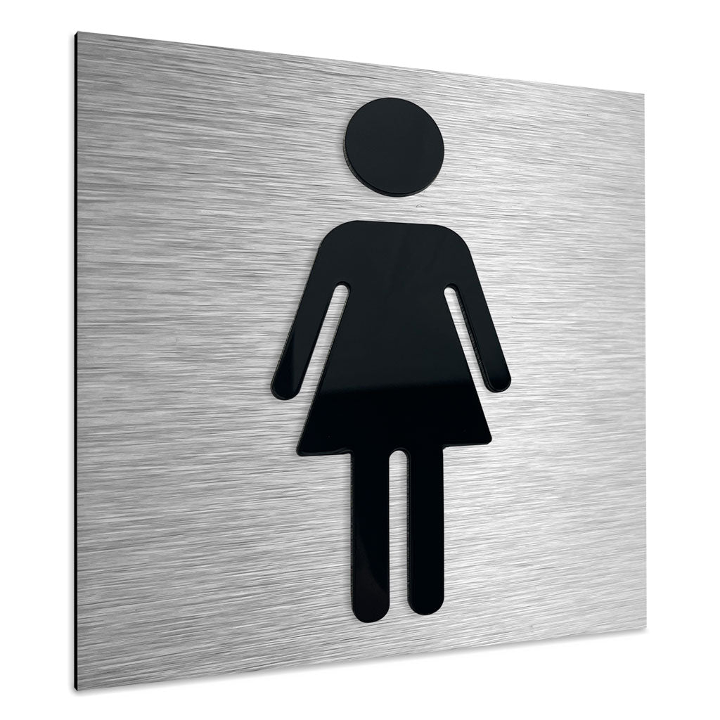 WOMEN'S RESTROOM SIGN - ALUMADESIGNCO Door Signs - Custom Door Signs For Business & Office