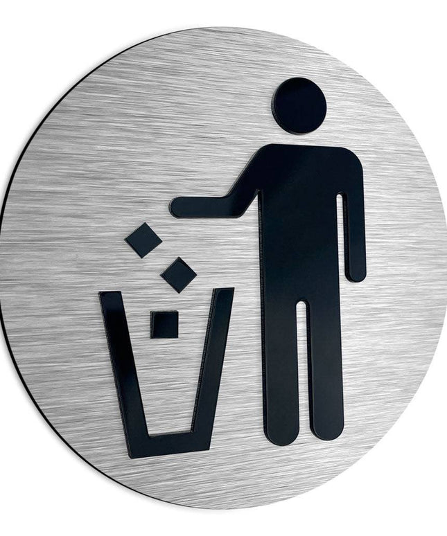 RECYCLING ONLY SIGN - ALUMADESIGNCO Door Signs - Custom Door Signs For Business & Office