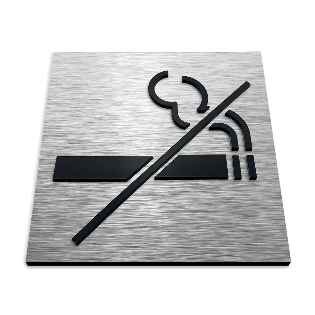 NO SMOKING SIGN - ALUMADESIGNCO Door Signs - Custom Door Signs For Business & Office