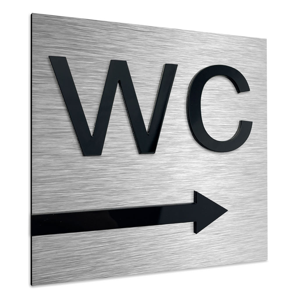 WC RIGHT SIGN - ALUMADESIGNCO Door Signs - Custom Door Signs For Business & Office