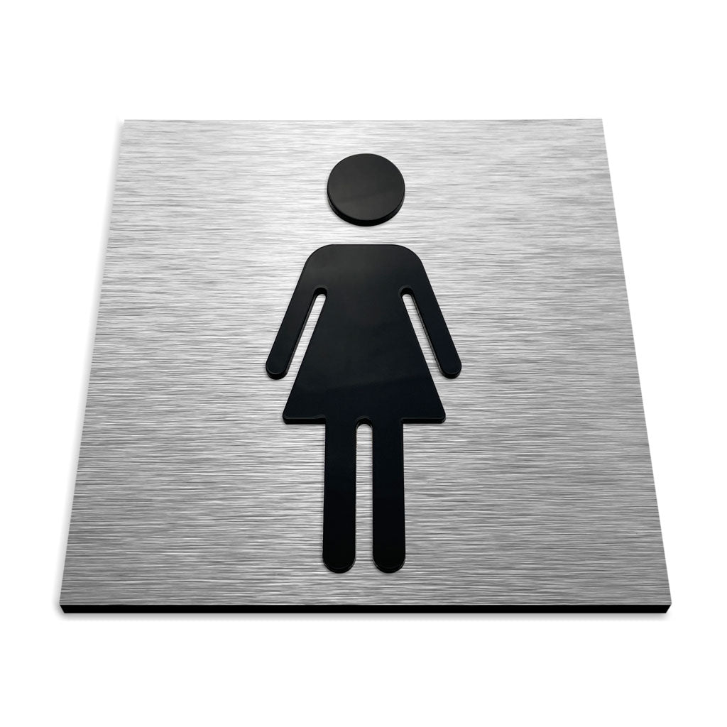 WOMEN'S RESTROOM SIGN - ALUMADESIGNCO Door Signs - Custom Door Signs For Business & Office
