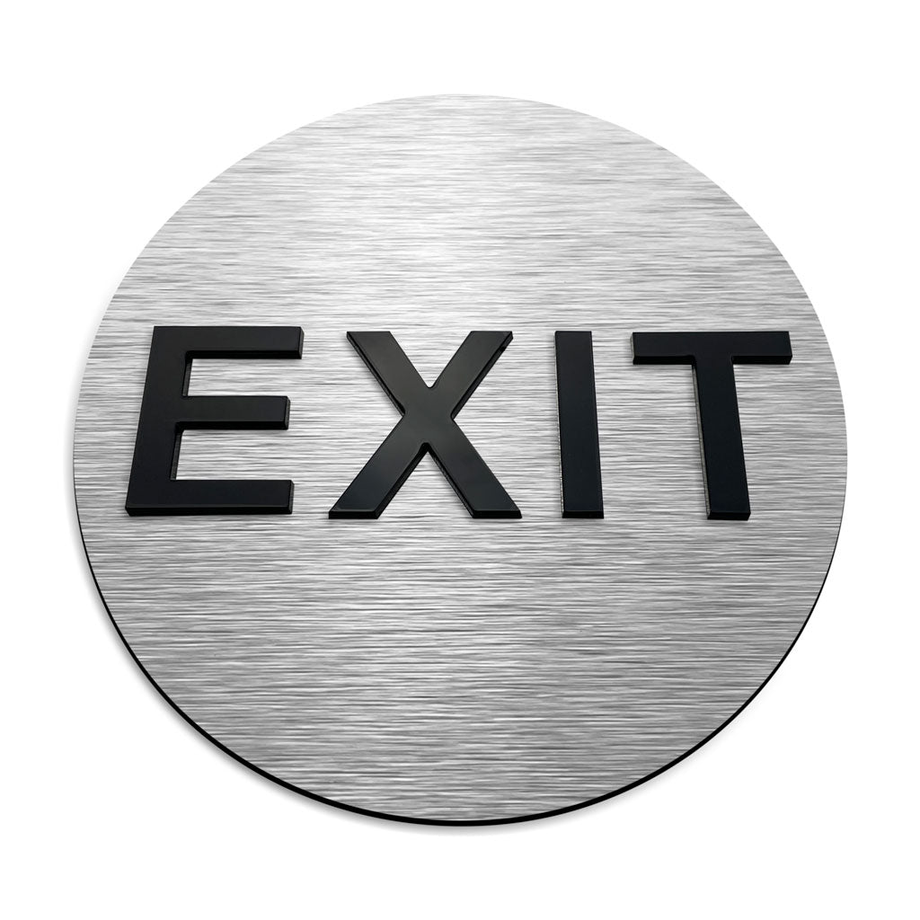RESTAURANT EXIT SIGN - ALUMADESIGNCO Door Signs - Custom Door Signs For Business & Office