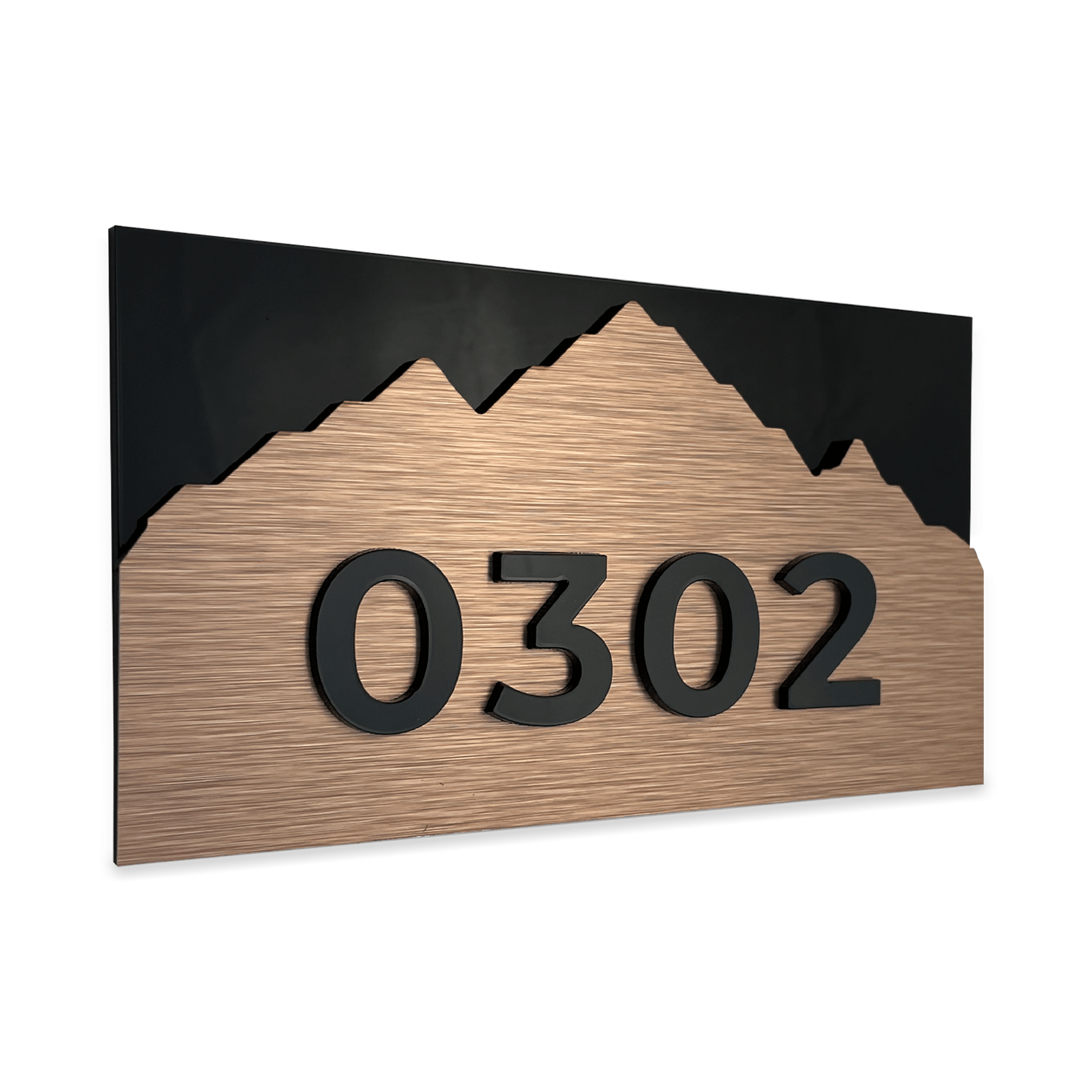 BRONZE HOTEL ROOM NUMBERS - ALUMADESIGNCO Door Signs - Custom Door Signs For Business & Office
