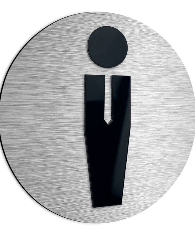 MALE RESTROOM SIGNAGE - ALUMADESIGNCO Door Signs - Custom Door Signs For Business & Office