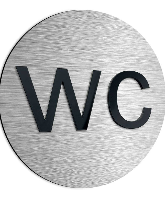 WC DOOR SIGN - ALUMADESIGNCO Door Signs - Custom Door Signs For Business & Office