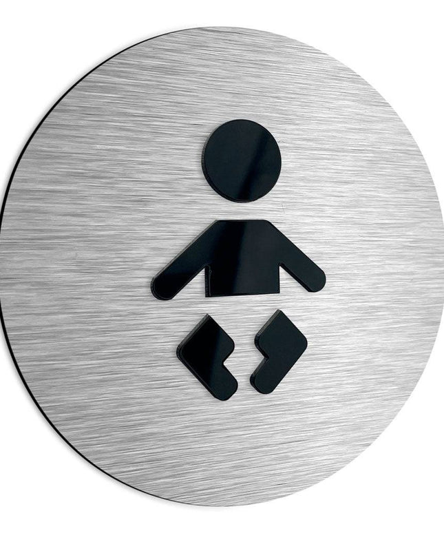BABY SIGN FOR DIAPER CHANGE - ALUMADESIGNCO Door Signs - Custom Door Signs For Business & Office