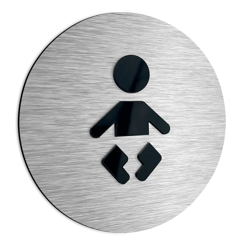 BABY SIGN FOR DIAPER CHANGE - ALUMADESIGNCO Door Signs - Custom Door Signs For Business & Office