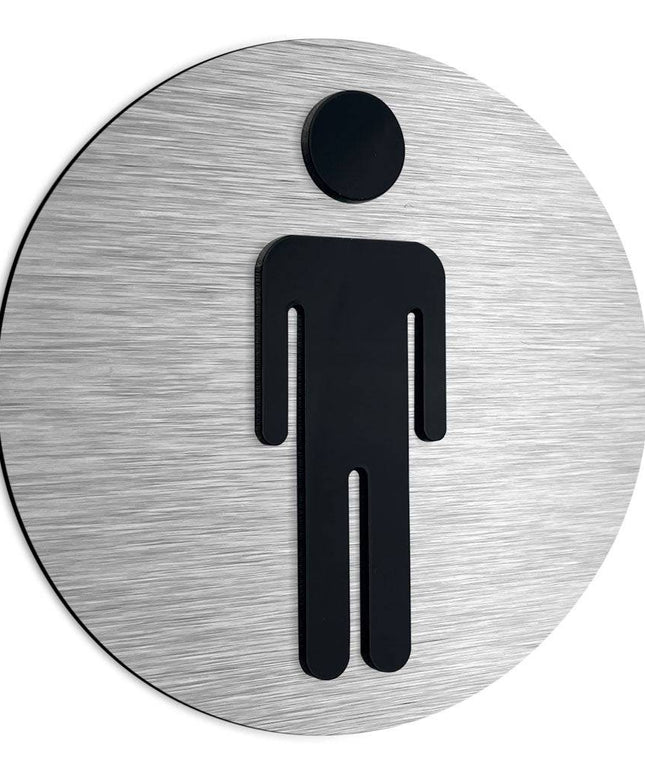 MALE RESTROOM SIGN - ALUMADESIGNCO Door Signs - Custom Door Signs For Business & Office