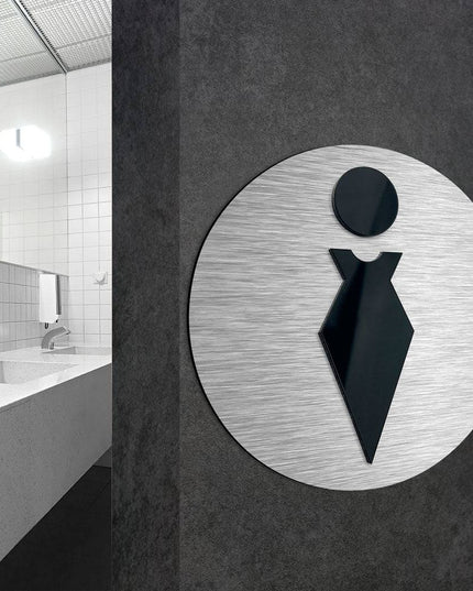 LADIES BATHROOM SIGN - ALUMADESIGNCO Door Signs - Custom Door Signs For Business & Office