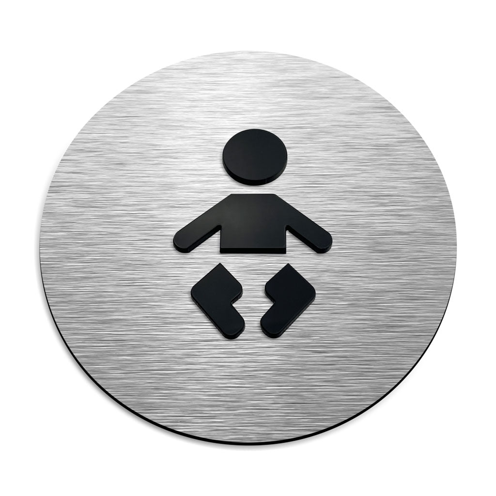 BABY SIGN FOR DIAPER CHANGE - ALUMADESIGNCO Door Signs - Custom Door Signs For Business & Office