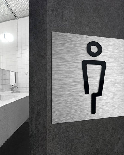 MENS TOILET SIGN - ALUMADESIGNCO Door Signs - Custom Door Signs For Business & Office