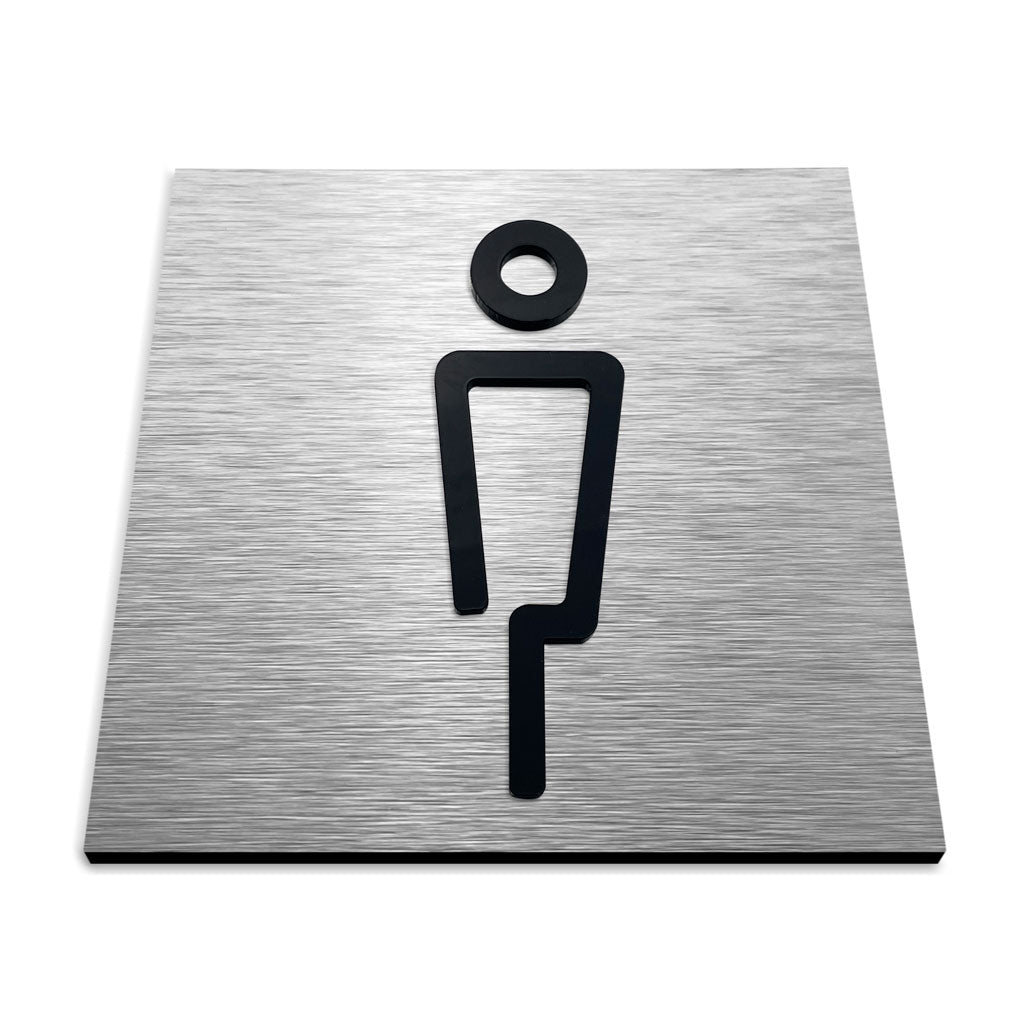 MENS TOILET SIGN - ALUMADESIGNCO Door Signs - Custom Door Signs For Business & Office