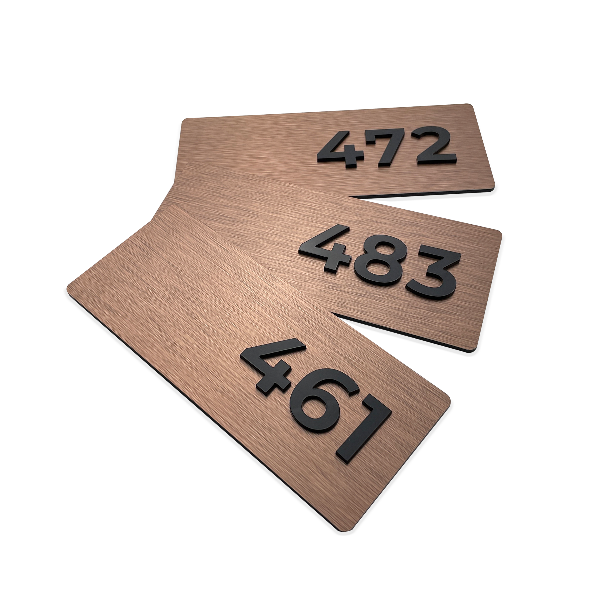 BRONZE APARTMENT NUMBER SIGNS