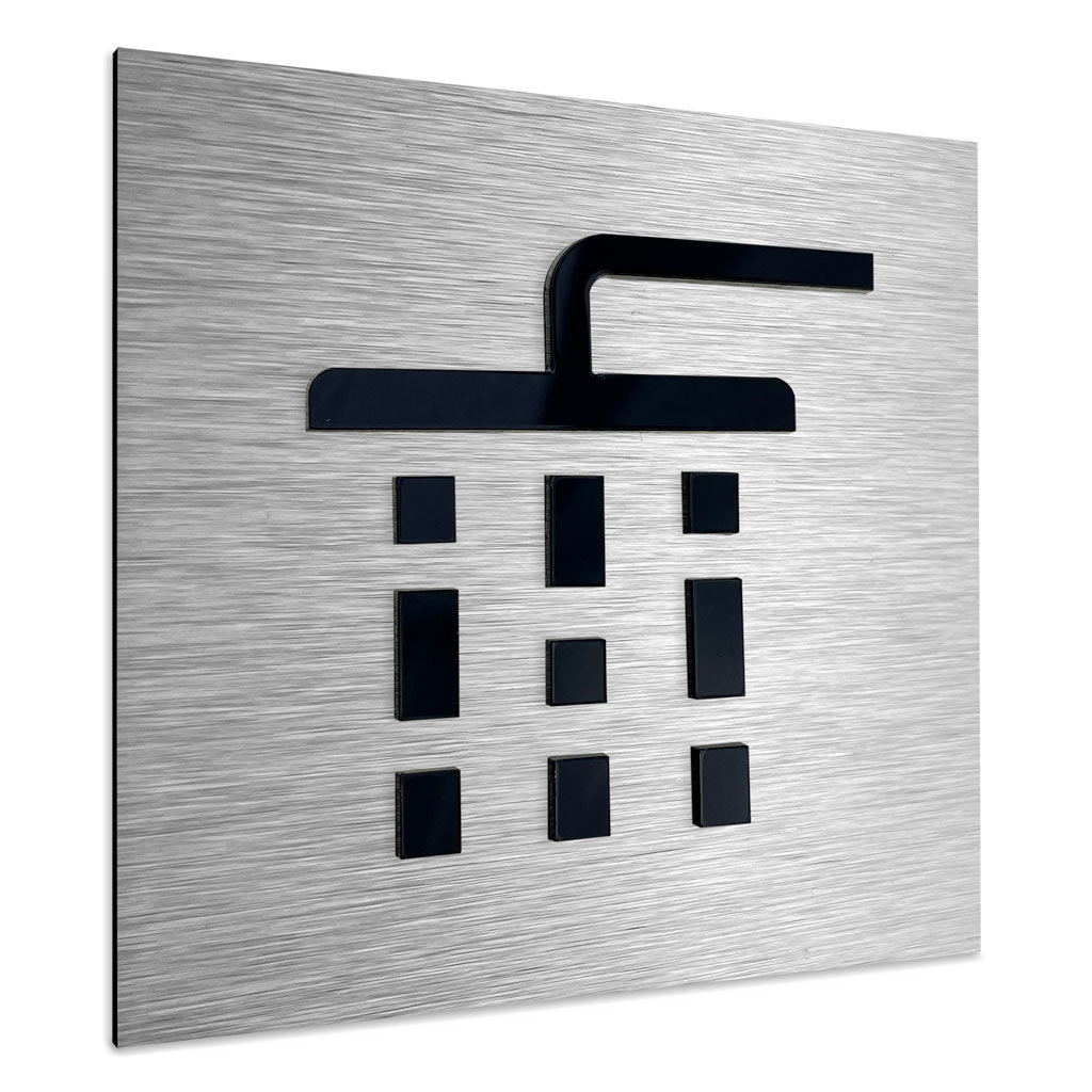 SHOWER ROOM DOOR SIGN - ALUMADESIGNCO Door Signs - Custom Door Signs For Business & Office