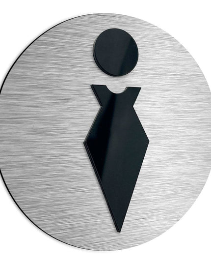 LADIES BATHROOM SIGN - ALUMADESIGNCO Door Signs - Custom Door Signs For Business & Office
