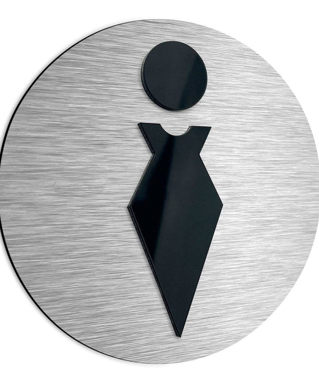 LADIES BATHROOM SIGN - ALUMADESIGNCO Door Signs - Custom Door Signs For Business & Office